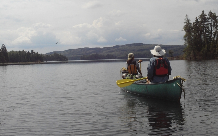 canoeing trip for teens in maine